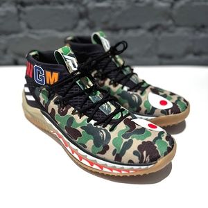 A Bathing Ape x Dame 4 'Green Camo'